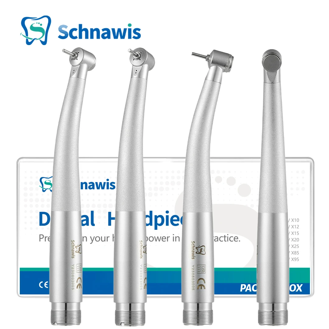 توربين هوائي عالي السرعة للأطفال ، معدات طب الأسنان ، رأس صغير للغاية ، طب الأسنان ، قبضة خفيفة ، زر ضغط واحد ، فتحتان ، 4 فتحات