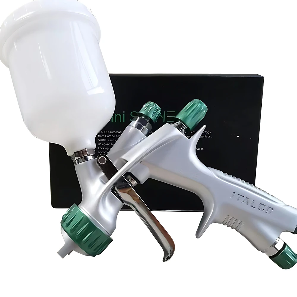 HVLP Mini Paint Spray Gun Car Furniture Leather Paint Repair Spray Gun Suction Type Spray Gun Nozzle 1.0mm Cup Capacity 250ml