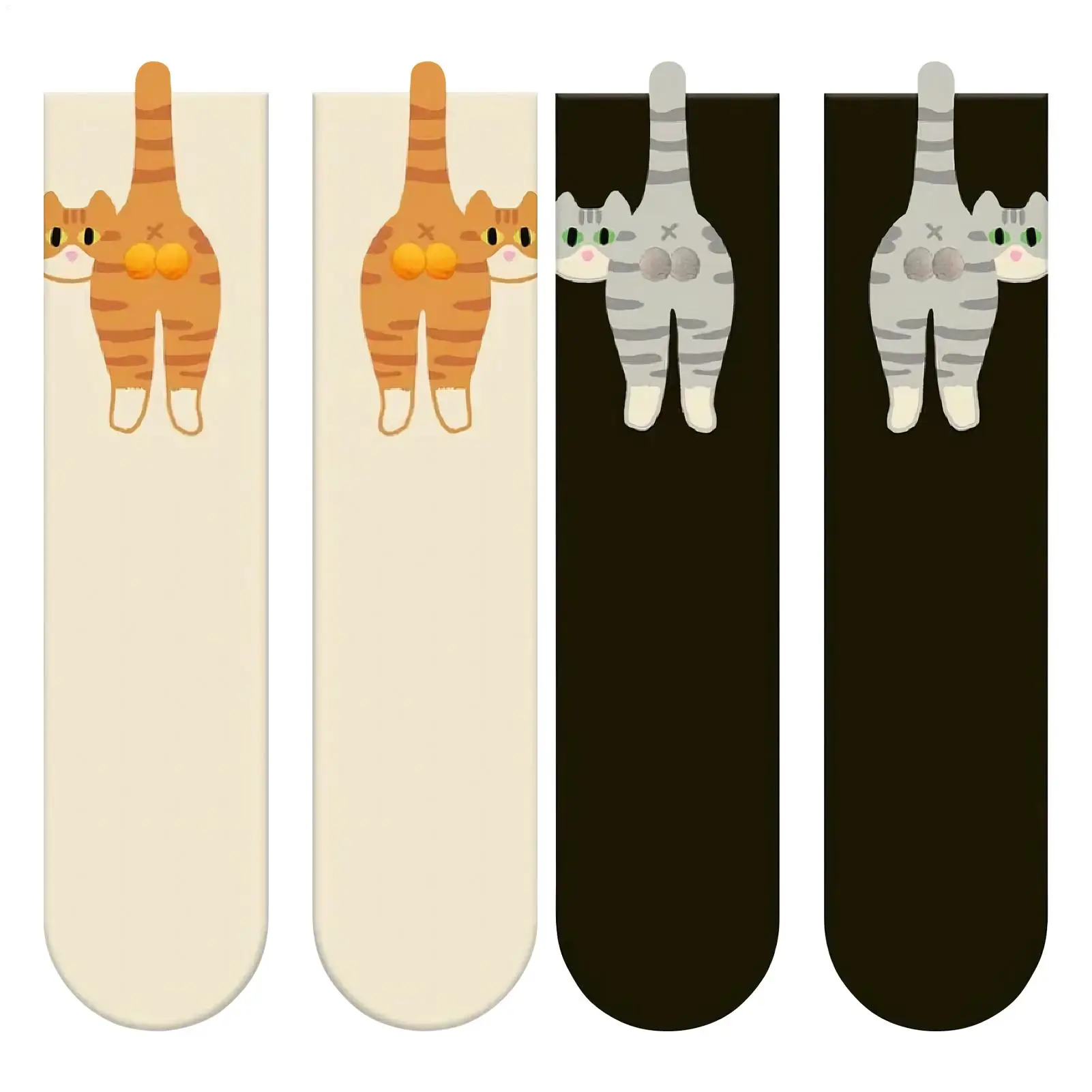 Süße Katzensocken mit Kugeln, lustige Baumwollsocken, atmungsaktive weiche Baumwollsocken, Mädchen- und Damensocken, Neuheitsgeschenke für Katzenliebhaber