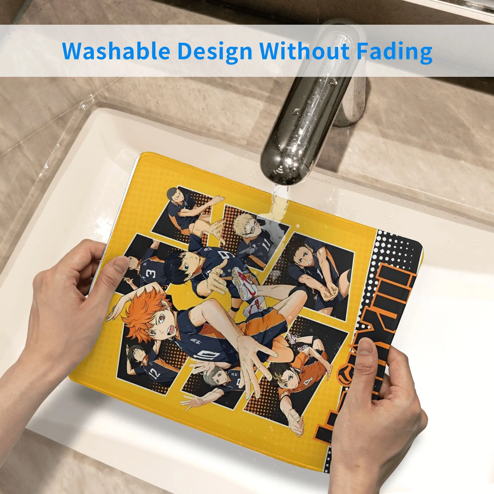 Anime Boy Volleyball Haikyuu  Keyboard Table Mats Mousepad  Laptop Fabric Computer Mouse pad