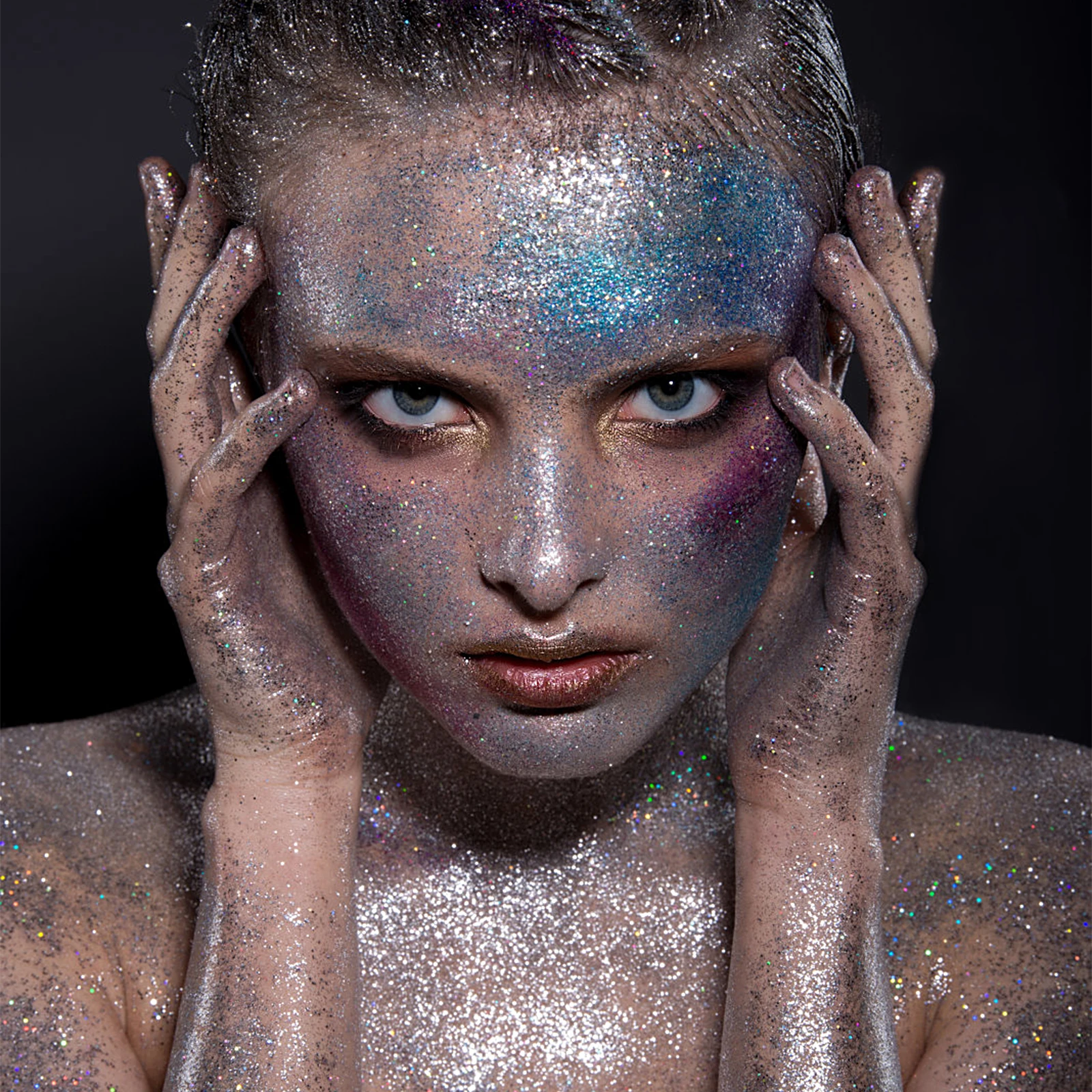 بريق رذاذ مكياج الجسم والشعر فلاش مسحوق للنساء لامع لامع ملكة جمال