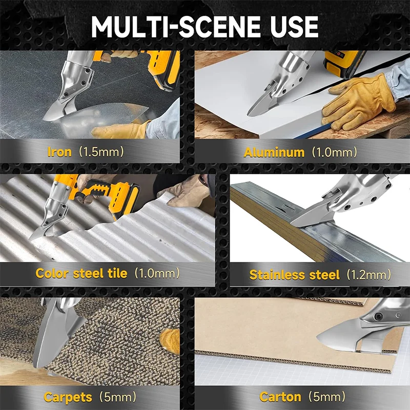 EGOD Brushless Electric Scissors 400W Multi-Purpose Scissors Tin Scissors Adjustable Speed Power Tool for Dewalt 20V Battery