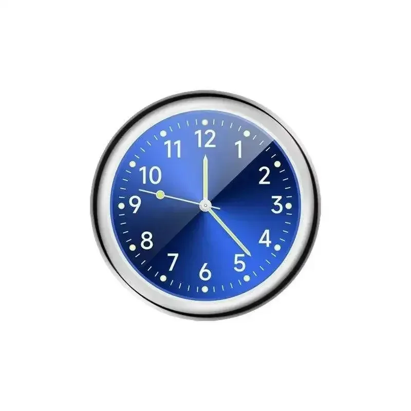 40mm 43mm New Good Car Clock Luminous Auto Ornament Mini Automobiles Internal Stick-On Digital Watch Mechanics Quartz Clocks
