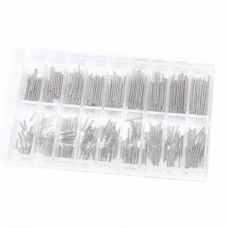 360PCS Watch Band Link Pins Watch Strap Links Beads Split Pin Connect Bar Hairpin Pin Watchmaker Repair Tool Stainless Steel