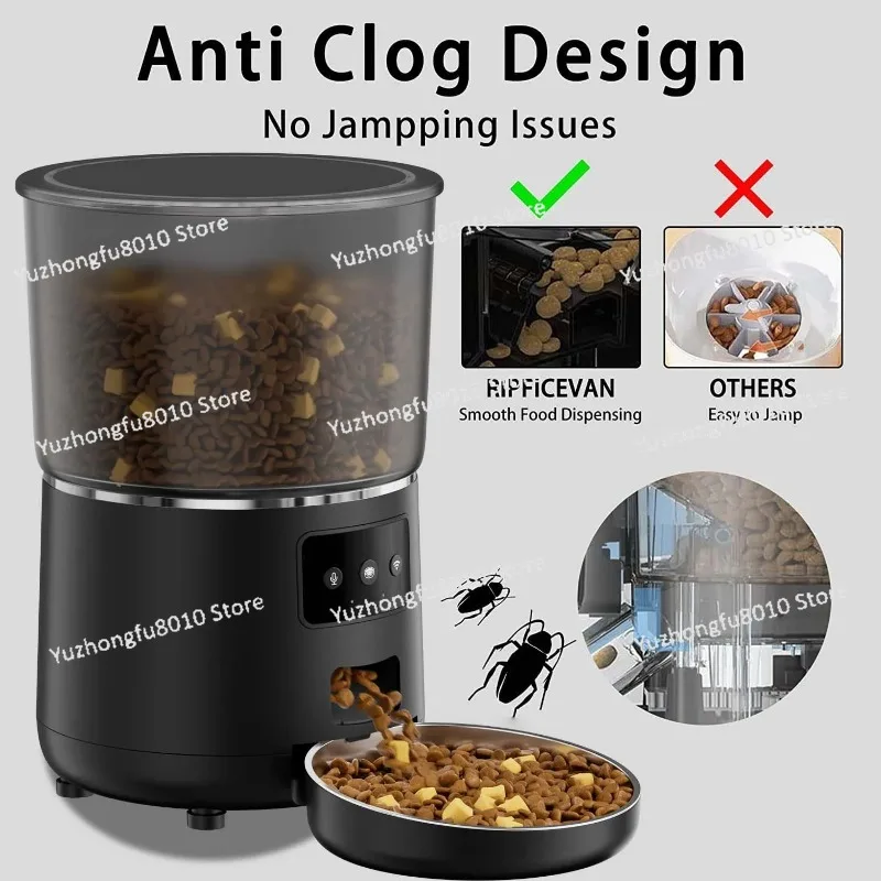 

Smart Electronic Timed Auto Pet Feeder Dog Food Dispenser with 3 Feeding Blows Automatic Dog Feeder for Convenient Pet Care