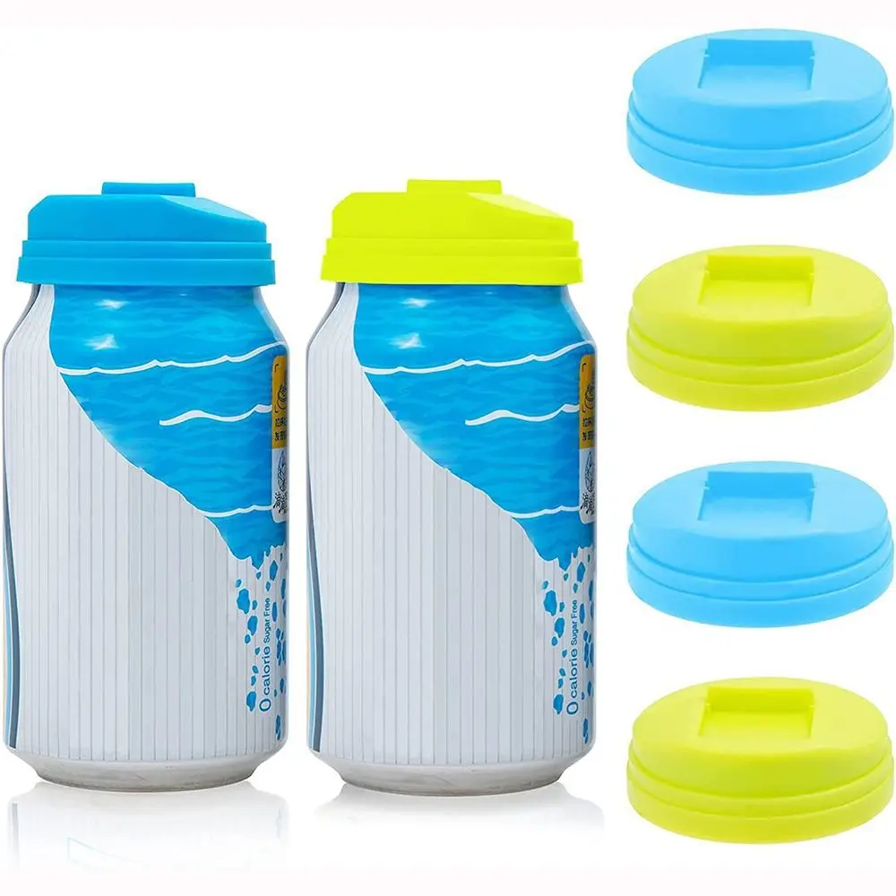 

Plastics Bottle Top Lid Tin Can Lids Covers Reusable Drink Lid Cap Leak Proof Can Caps Drink Soda