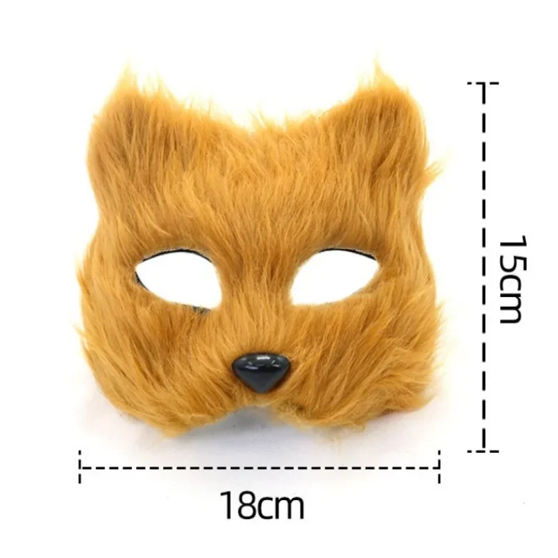 Vilt Vos Masker Dierenmasker Halloween Maskerade Bal Maskers Partij Spelen Kostuum Rekwisieten Carnaval Kostuum Accessoires