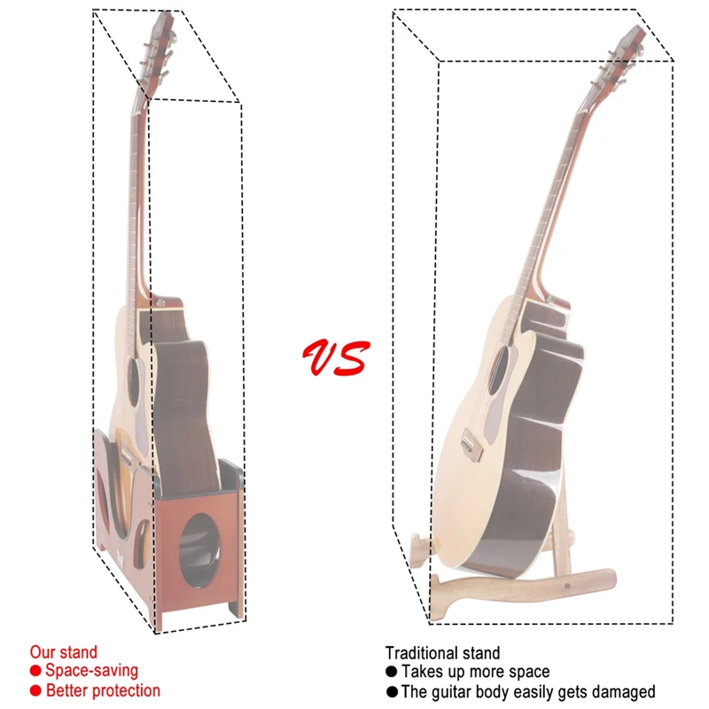 

A99I-Guitar Stand, Folding Guitar Floor Stand, Adjustable Guitar Stand Musical Rack Holder Guitar Part