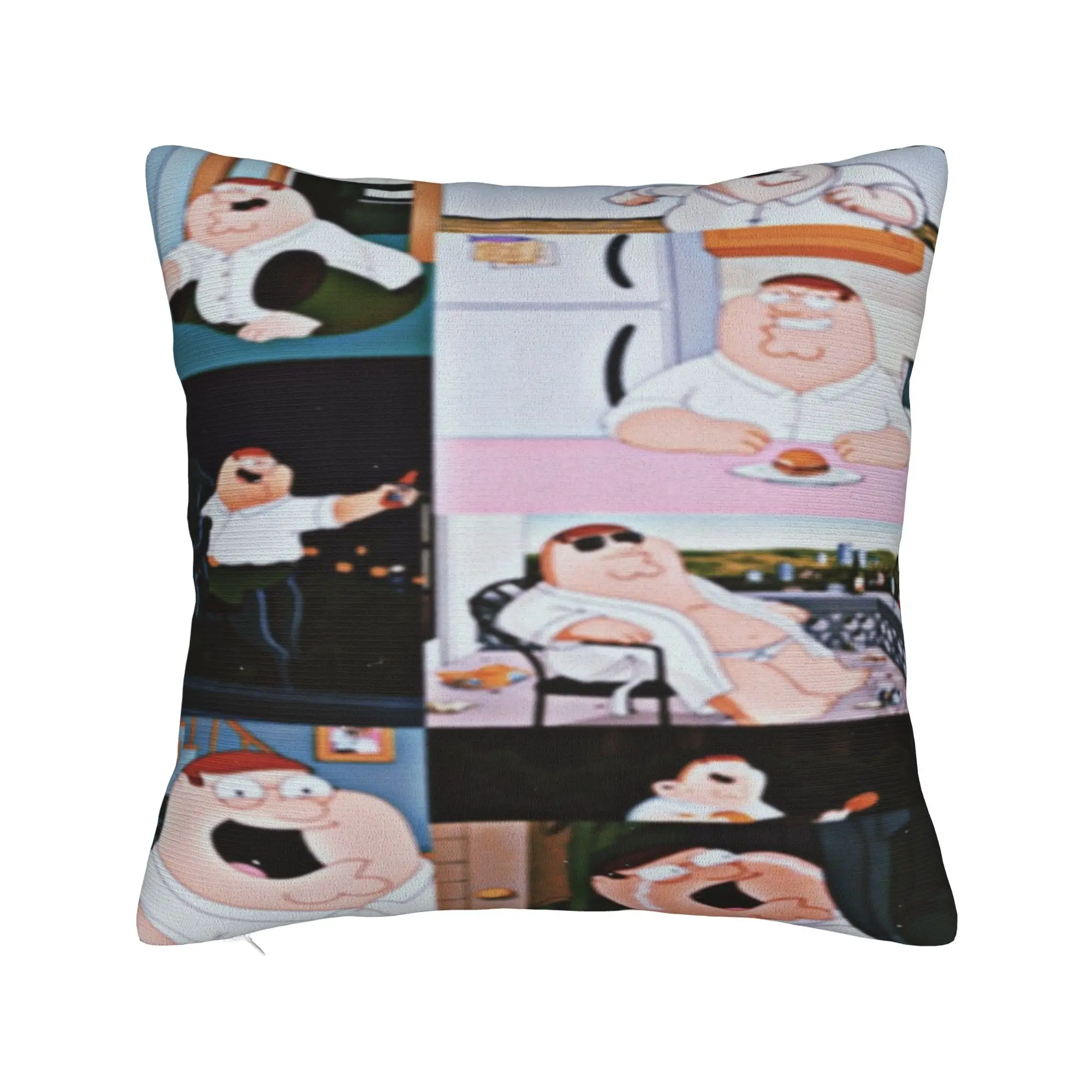 Familys Guys Peters Griffins Printed Pillowcases Cushion Cover Pillow Covers Square Multiple Sizes