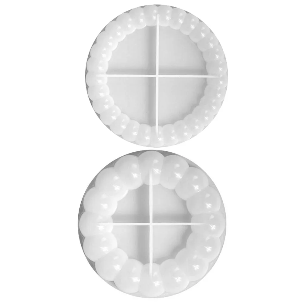 

2 Pcs Bubble Coaster Molds Silicone Epoxy Resin White Silica Gel Easy Demold DIY Crafts Tools Coaster Casting Accessories Tea