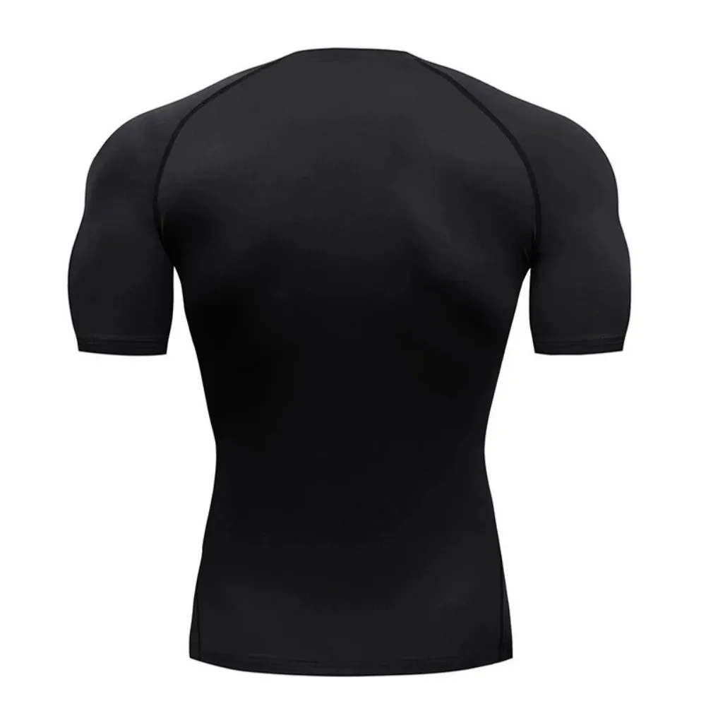 Men's Quick Dry Short Sleeve Gym Running Moisture Wicking Round Neck T-Shirt Training Exercise Gym Sport Shirt Tops Lightweight