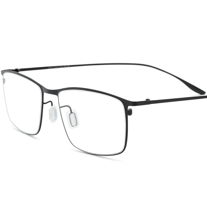 2024 hochwertige Designer ultraleichte Titan Business Brille Männer voller Rand quadratische Brille koreanische Brille