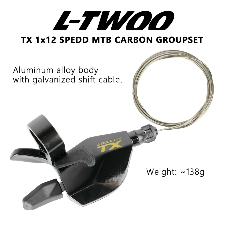 NEW! LTWOO TX 1x12 Speed Aluminum Alloy Shifter + Stabilize