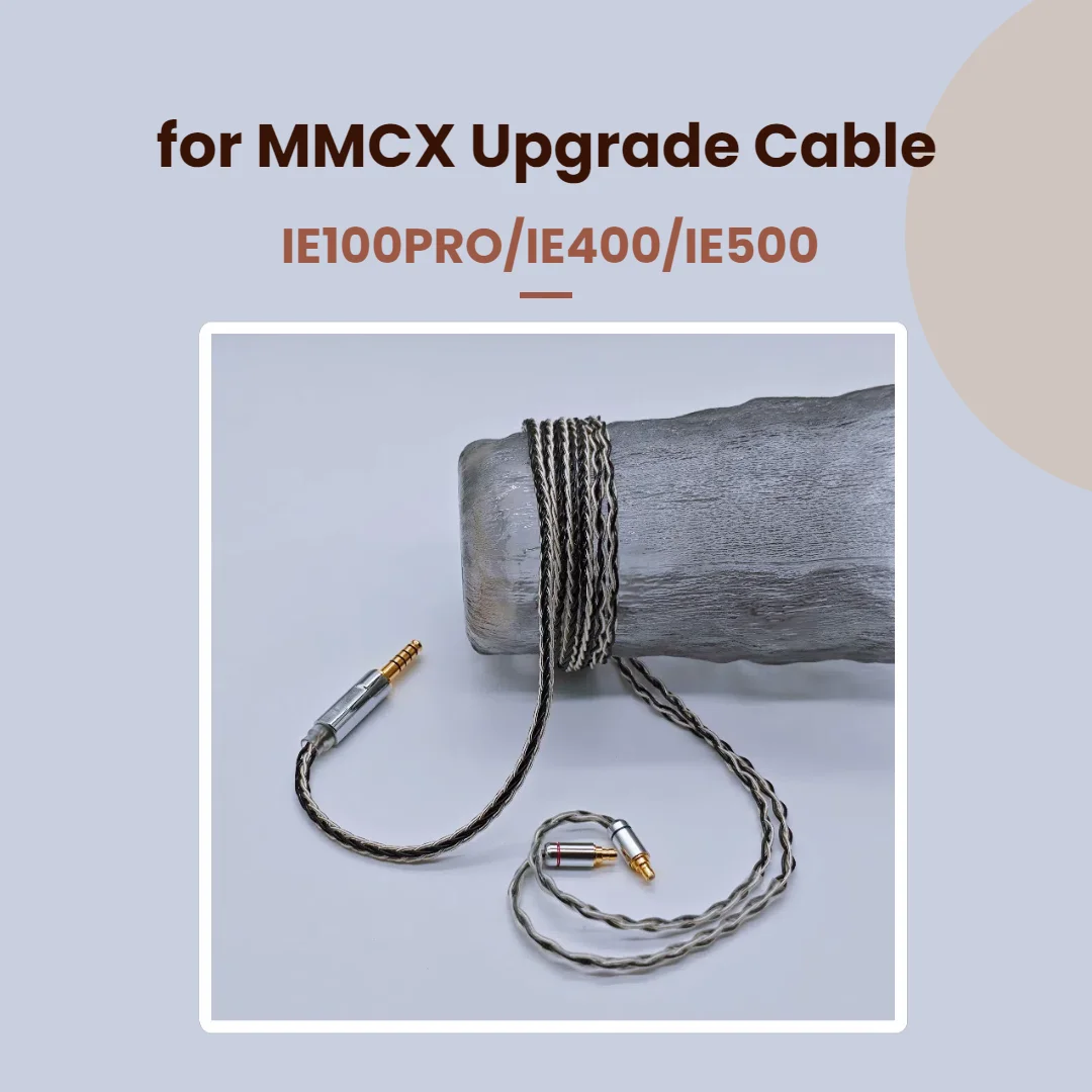 

for Sennheiser IE Series Earphone Upgrade Cable 8 core OCC 2.5mm/4.4mm Balanced Cable IE100PRO/IE400/IE500 with 3.5mm MIC