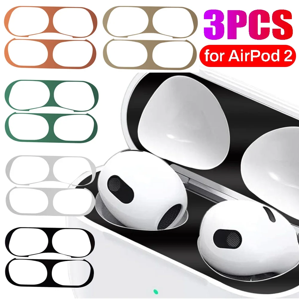 Dust Guard Protective Earbuds Film Metal Dust Guard Sticker Case for Apple AirPods Pro 2 Anti-scratch Headphone Box Accessories