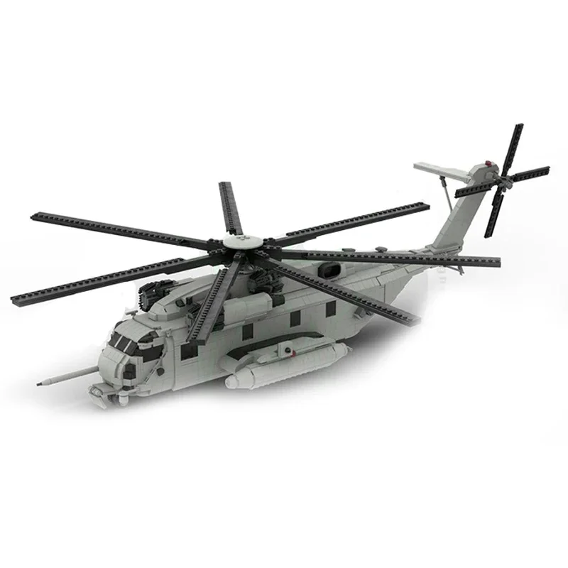 Military Aircraft Model MOC Building Bricks CH-53E Super Stallion Modular Technology Gifts Children Toys Suit Holiday Assemble