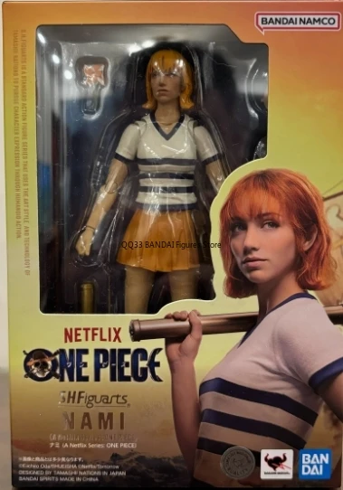 BANDAI Original S.H.Figuarts ONE PIECE Nami NETFLIX Anime Action Figure Active Joints Model Collectible Toys