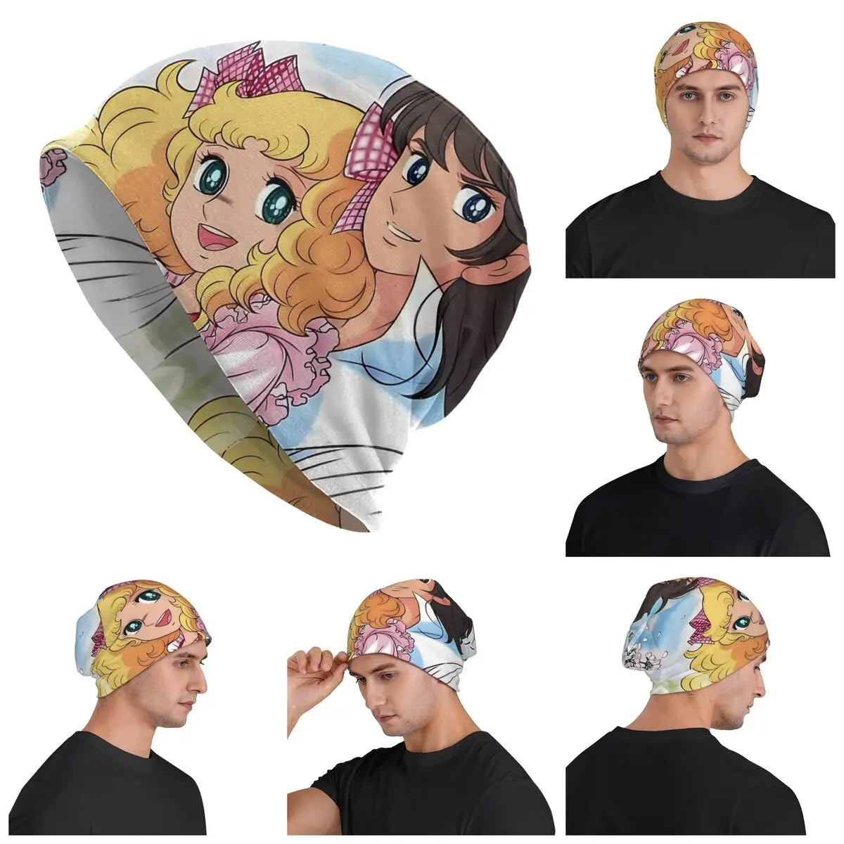 

Аниме манга конфеты конфеты унисекс шапочки для взрослых шапки вязаная шапка теплая хип-хоп осень зима уличные шапки Skullies