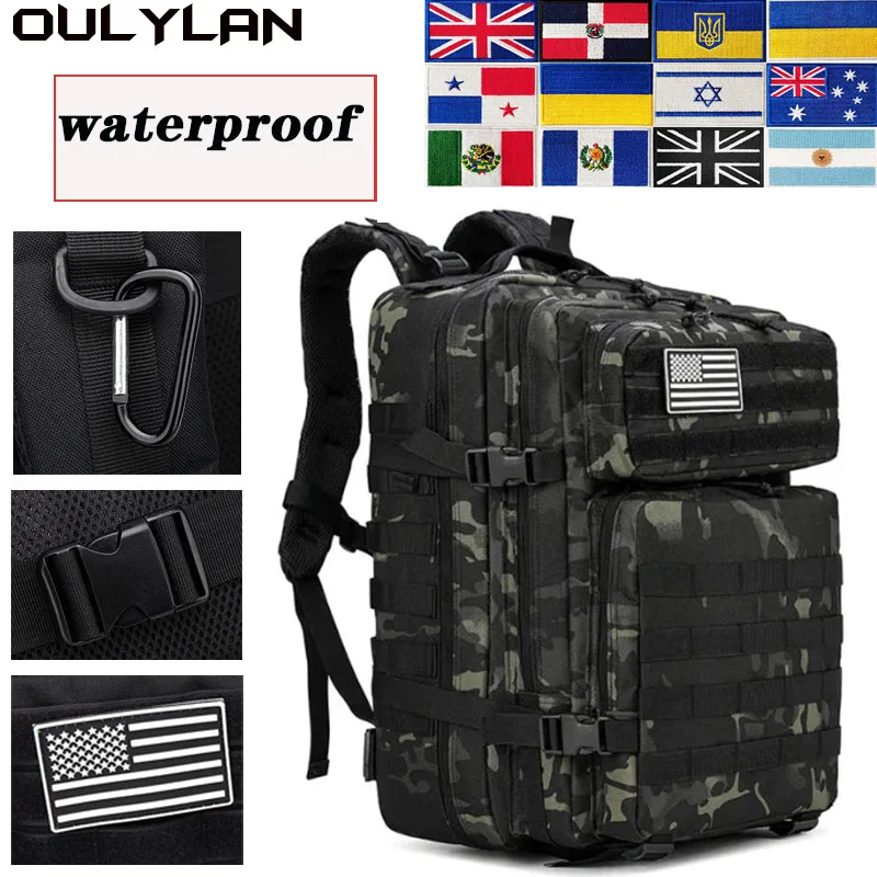 

Oulylan Hunting Bag Waterproof Camping Hiking Bags 900D Nylon 30L/50L Tactical Men Backpack Outdoor Trekking