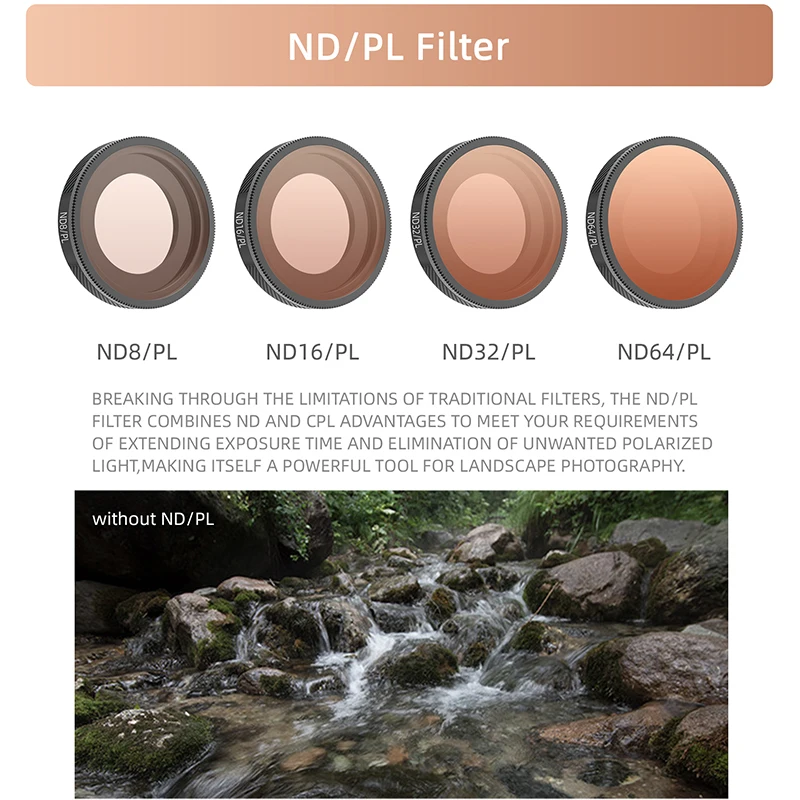 Conjunto de filtros de lente para insta 360 go ultra mcuv cpl nd 8 16 32 64 ndpl filtros de lente de filme para insta360 go ultra acessórios de câmera