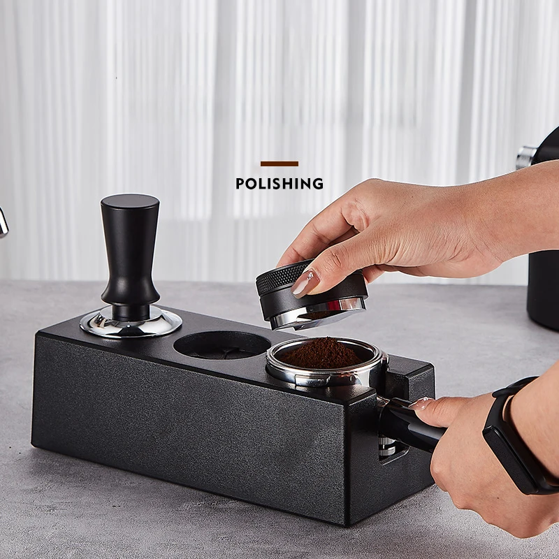 

Станция для утрамбовки эспрессо, станция для тампера 4 в 1, распределитель портафильтра 51–58 мм, аксессуары для эспрессо, портафильтр из АБС-пластика