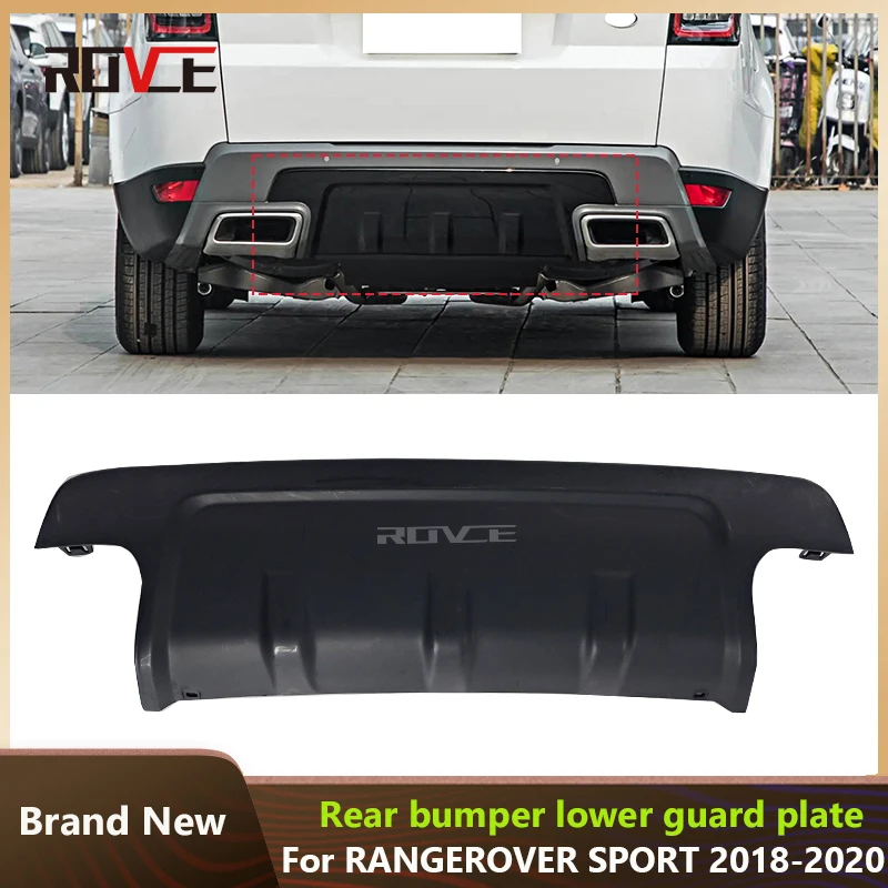 

ROVCE Автомобильный задний бампер, нижняя защитная пластина, крышка прицепа для Land Rover Sport 2018 2019 2020 2021 2022 LR105079, автозапчасти