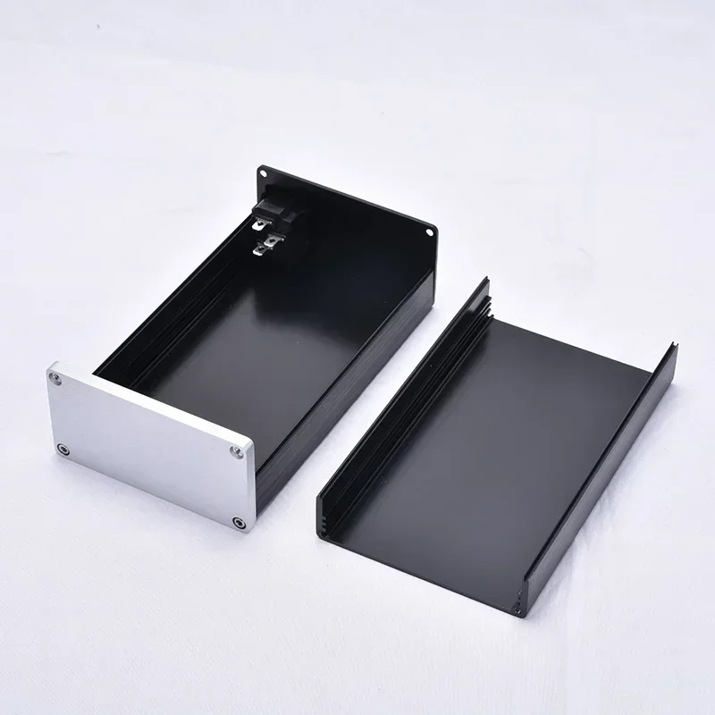 92*47*158mm todo em alumínio mini amplificador de fone de ouvido caso gabinete de energia dividida diy acessórios de áudio