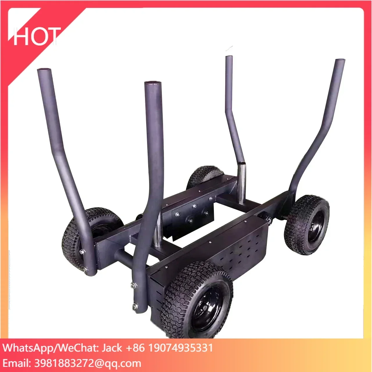 

Fitness Power Sled System 4-Post Push Pull or Drag Sled for Speed Training and Agility