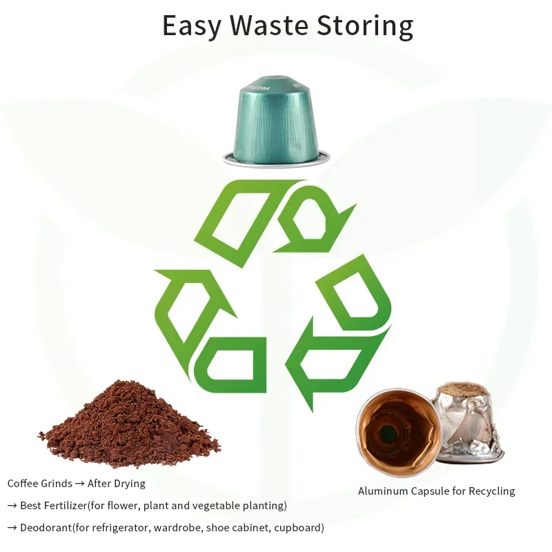 NEW ABS Plastic Coffee Recycler Tool Nespresso Aluminum Capsules Recycler Coffee Grinds Box Capsule Recycling