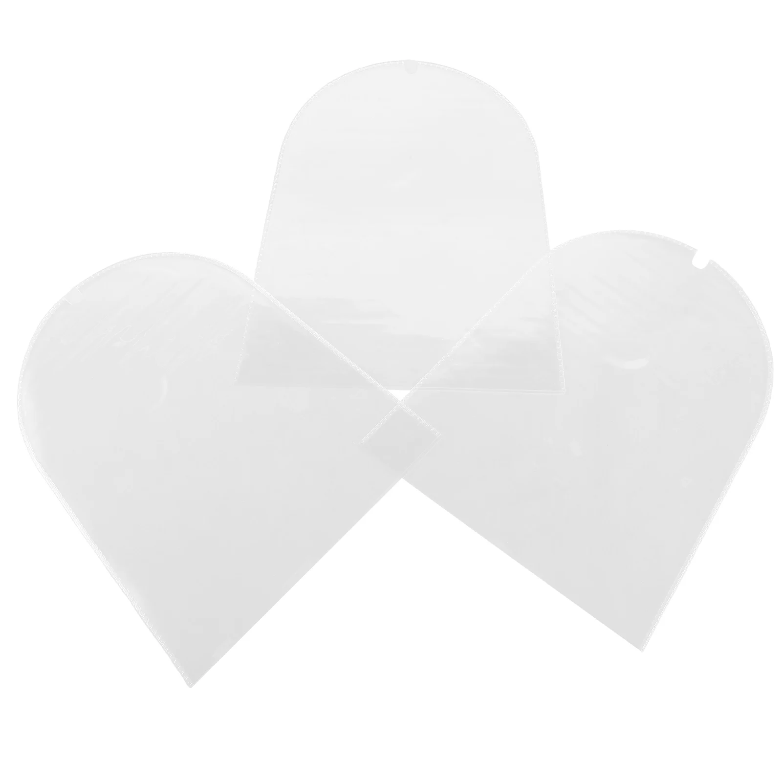 

3 pcs Transparent Protective Cover PVC High Transparency Waterproof Dust Covers Baby Clothes Accessories Raincoat