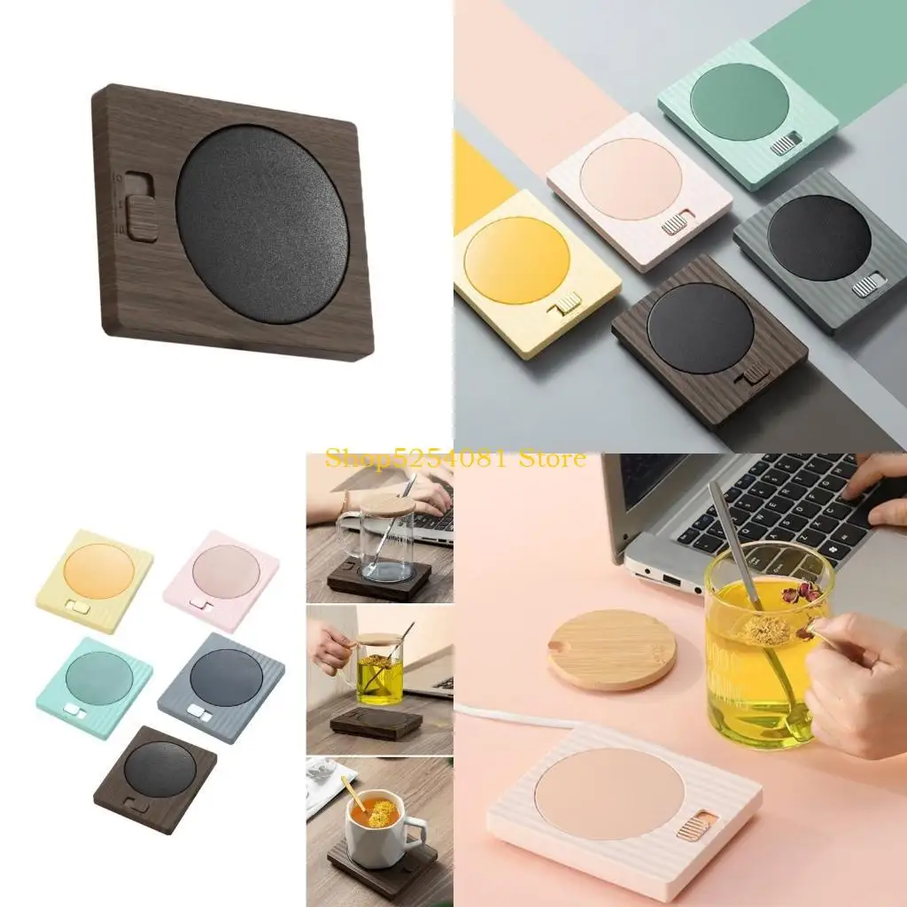 

AXYC Quick Heating Beverage Warmer Pad Functional Drink Cups Heating Coaster for Keep Coffee Hot in Work or Homes