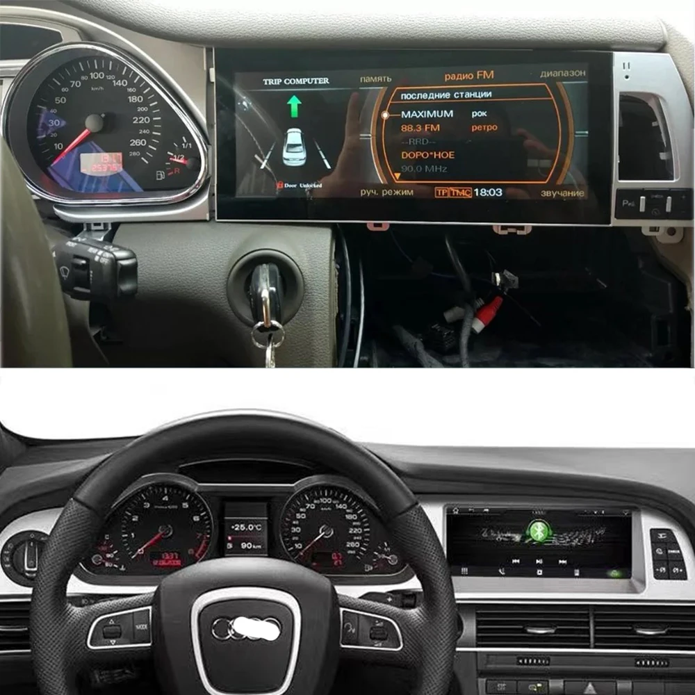 10.25 Android 11 Car DVD Player for   Q7 2005-2015 GPS Navigation   Car Radio WIFI USB CarPlay Wifi 4G