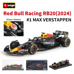 Bburago 1:43 2024 Redbull RB20 F1 Formula Car Die Cast Vehicles Collectible Model Racing Toys Acrylic Box