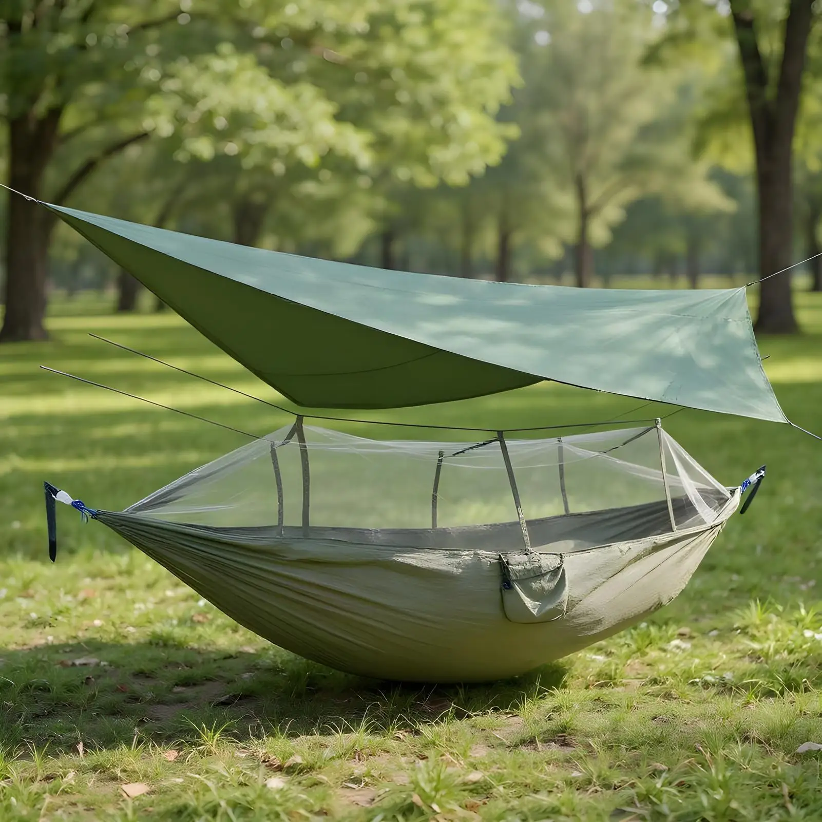 Camping Hammock Fly Net Waterproof Roof Fly Net Netting Waterproof Protective Mesh For Fishing Patio Backyard Garden Outdoor