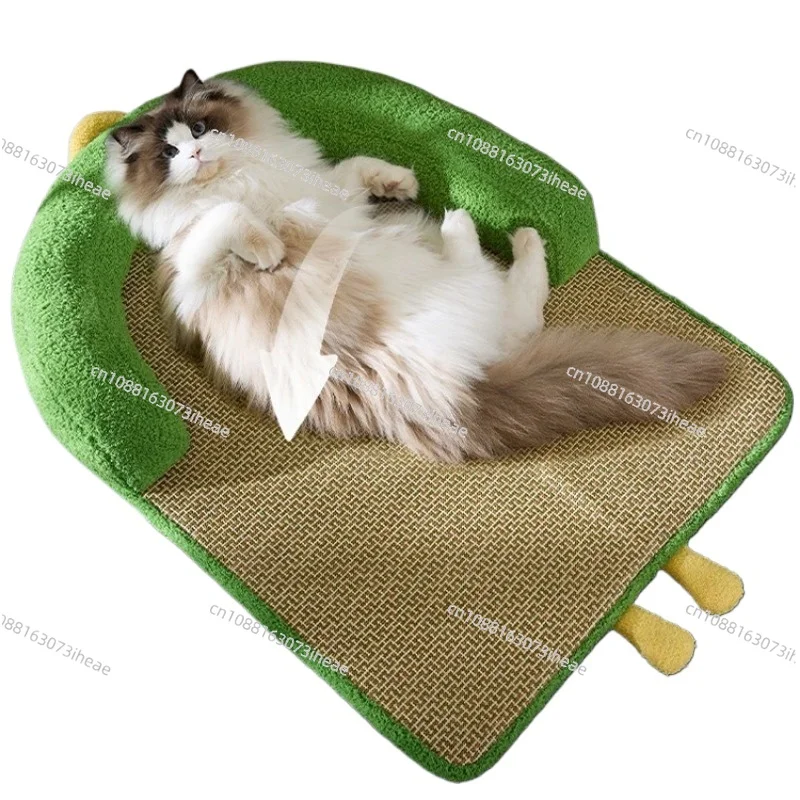 Eco-friendly Rattan Cooler Cat Scratch New Cool Pet Mat Summer Cool Pet Mat Removable Washable Cat And Dog Mat