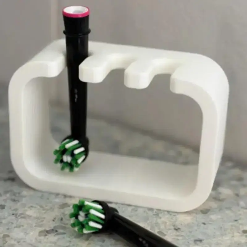 Bathroom Toothbrush Holder Wall Mounted 3 Slot Electric Toothbrush Head Rack B95B