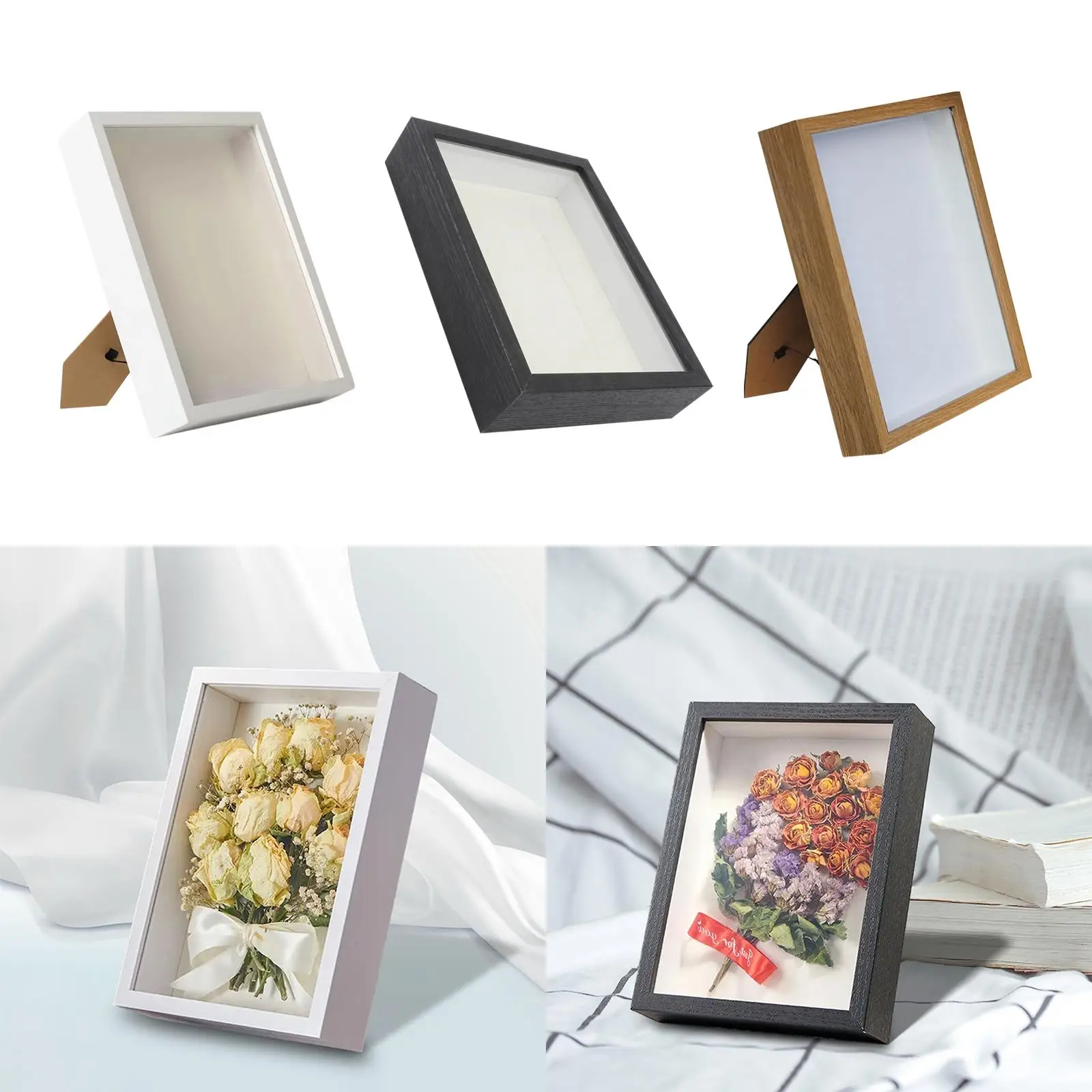 Shadow Box Frame Photo Frame for DIY Gifts Artwork Wedding Photos