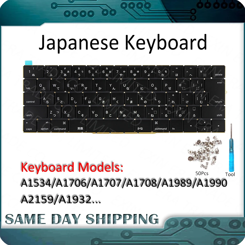 New Laptop Japanese Keyboard A1534 A1706 A1707 A1708 A1989 A1990