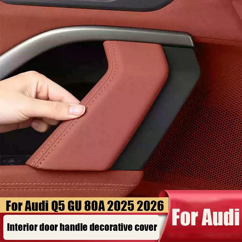 Door interior handle decorative cover snap fit installation for car interior products For Audi Q5 Q5L GU 2025 2026 2027