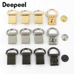 5/10/20Pcs 11X24mm Bag Side Connector Buckles Metal D Ring Clasp Handle Chain Hook Handbag Clip Screw Hooks Hardware Accessories