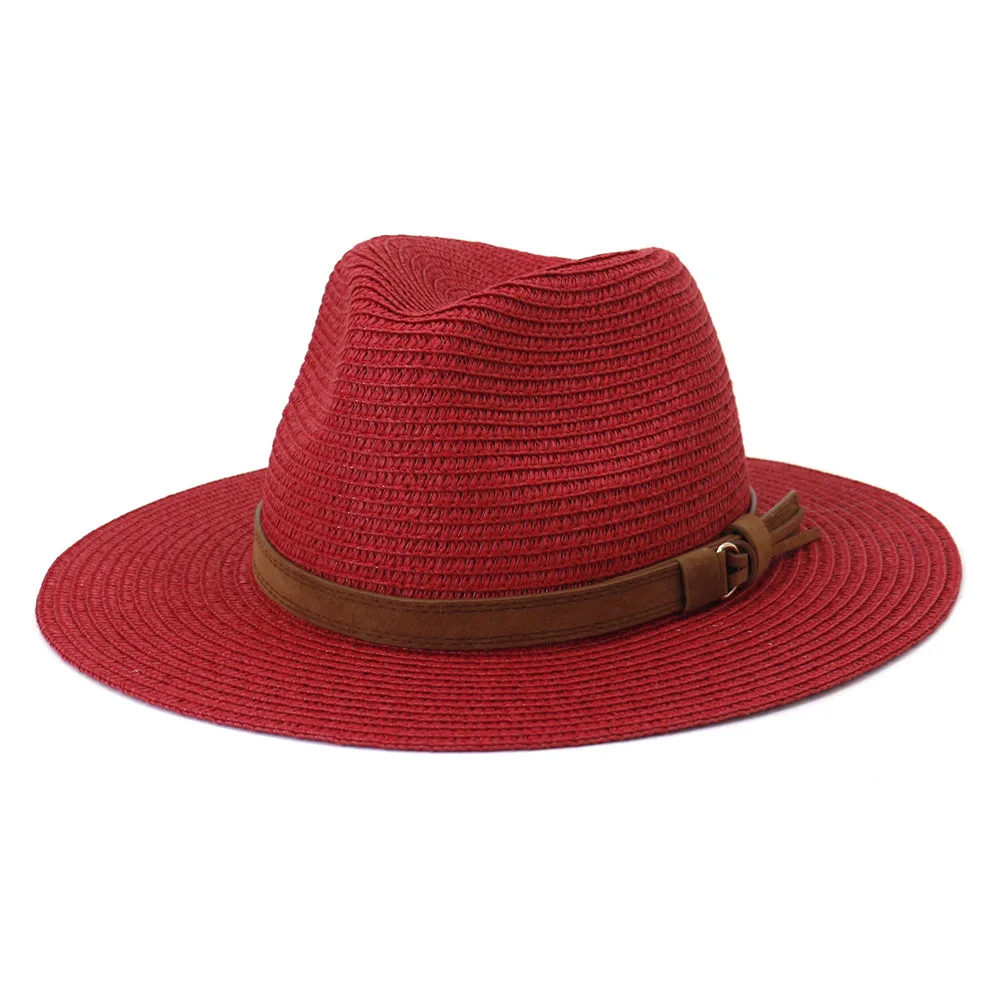 BUTTERMERE Stroh Hut Frauen Sommer Hut Britischen Stil Gelb Panama Hut Breite Krempe Fedora Breiter Krempe Sombrero Frauen Kappe 56-58cm