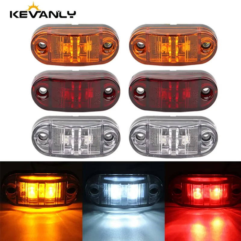

2pcs led light 12v 24v Side indicator lights for truck led lights truck tail light beacon Warning signal light car accessory