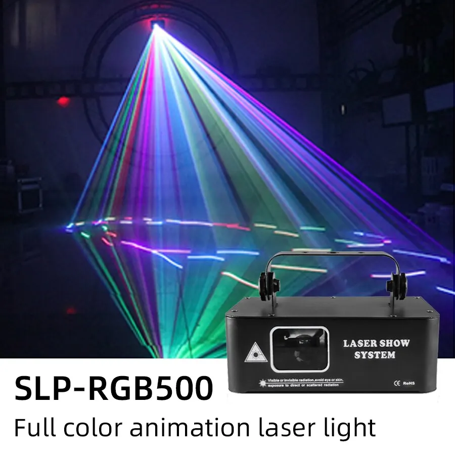 RGB Laser 500MW Beam Line Scanner Projector DMX Professional Disco DJ Wedding Party Bar Club Stage Light