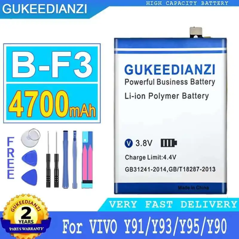 

High-Efficiency For Vivo Y91 Y93 Y95 Y93S Y91C Y90 Y1S Y91i 4700mAh B-F3 Mobile Phone Battery Lightweight