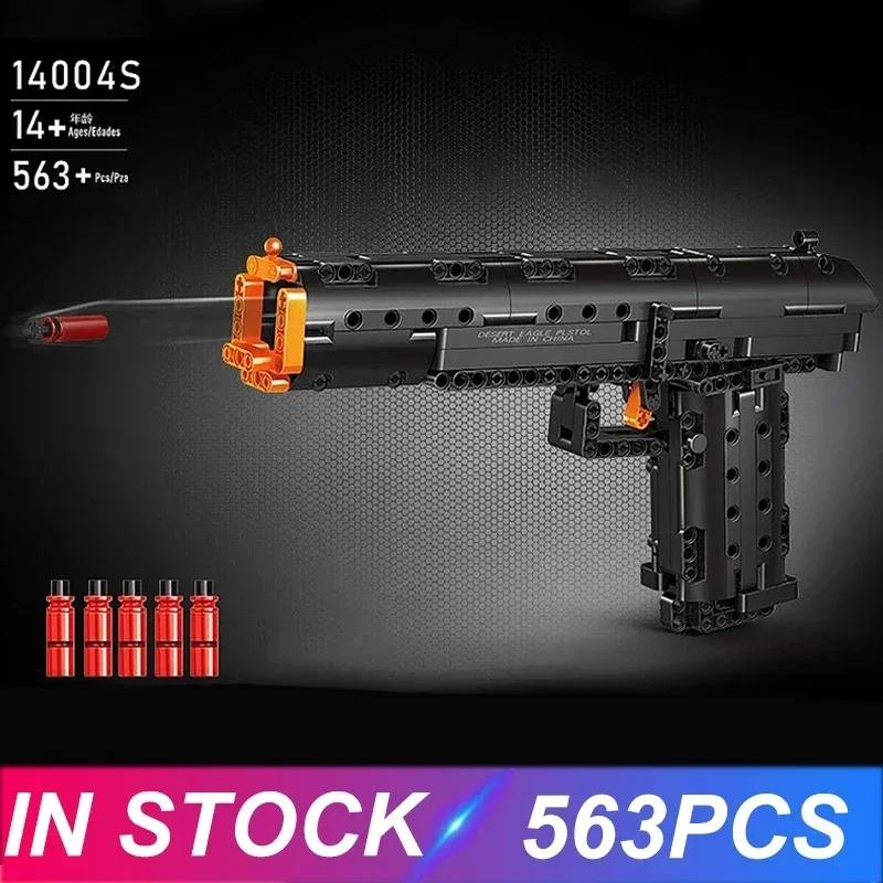 WW2 PPK Desert Eagle Military Series Bricks M92 Pistol USP Gun Model Bricks Building Blocks Zabawki dla dzieci Chłopiec Prezenty