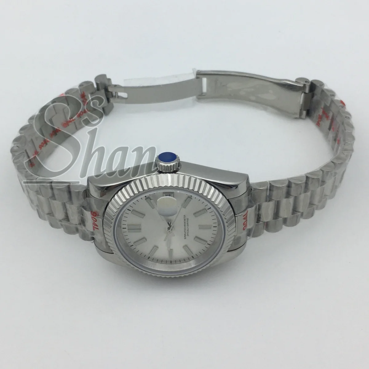 36 مللي متر/39 مللي متر عالية الجودة ساعة ميكانيكية للرجال الفضة الهاتفي الماس مؤشر الياقوت الكريستال NH35A نافذة تاريخ الحركة التلقائية