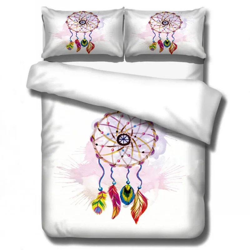 Gypsy Series Peacock Beautiful Bedding Sets Duvet Covers Pillowcases Comforter Cover Bedclothes for Kids Bed 1.2M 1.8M