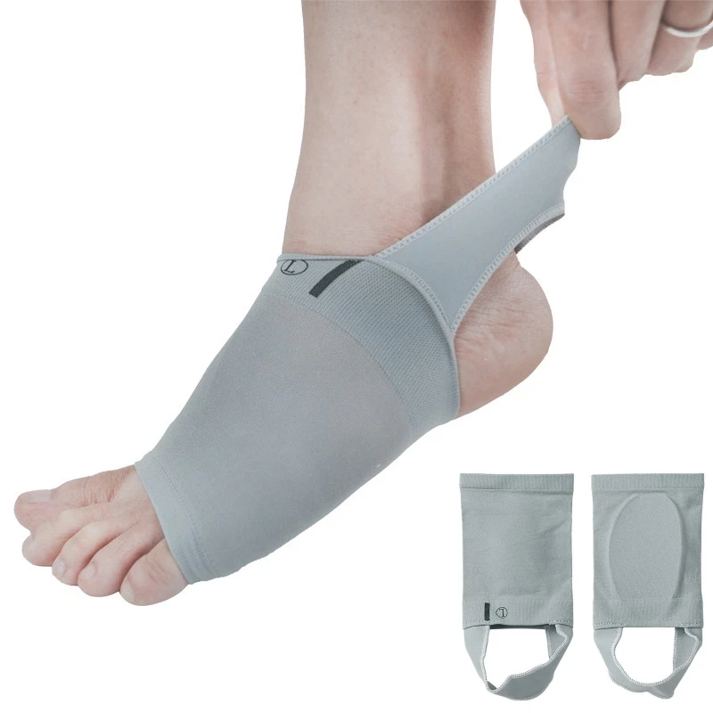 2 Stuks Steunzool Mouwen Voetverzorging Fasciitis Plantaris Hielspoor Band Platte Voeten Pijn Mouw Sokken Orthopedische Inlegzolen Pad