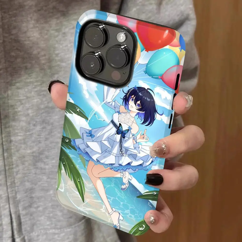 

seele honkai Phone Case Double-layered 2-in-1 Film Case For IPhone 16 15 Promax 14 13 Pro 12 11 plus Samsung S25 24 23 Covers