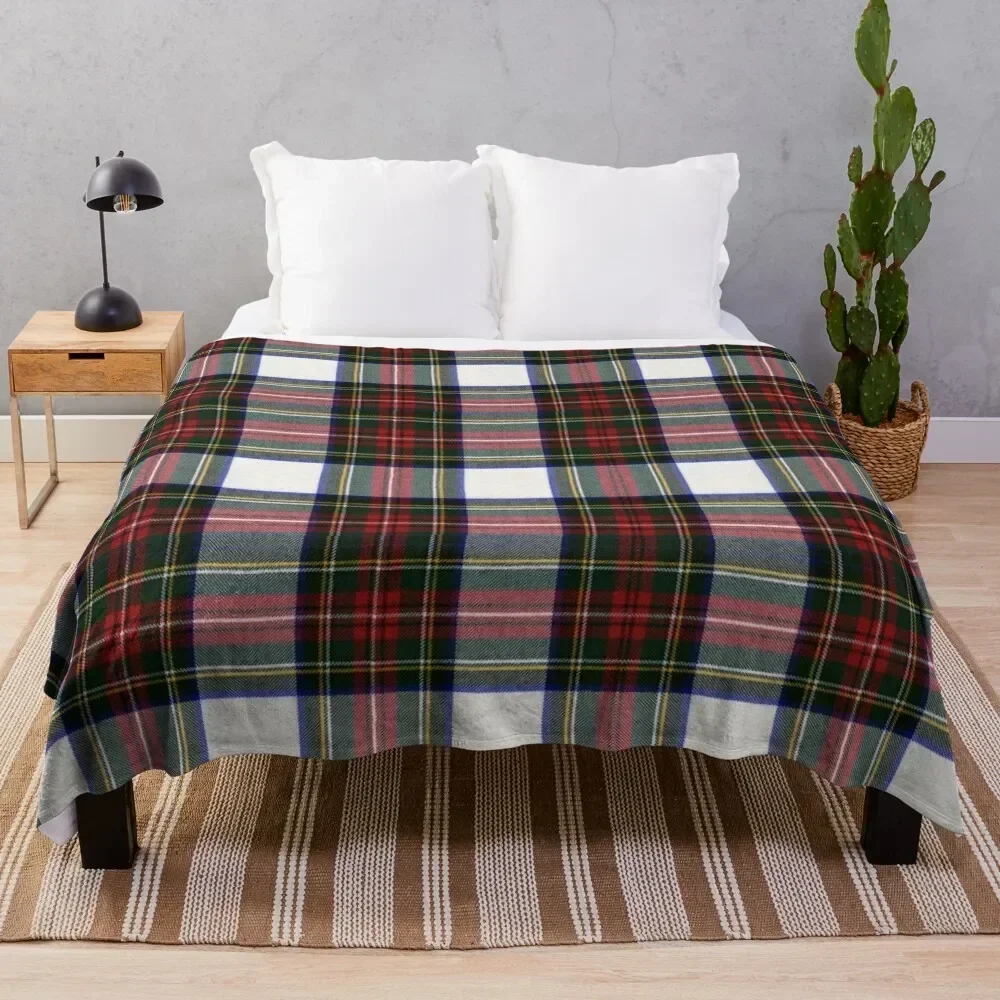 

Clan Stewart Dress Tartan Throw Blanket Cozy Home Blanket Gift for Christmas Holiday